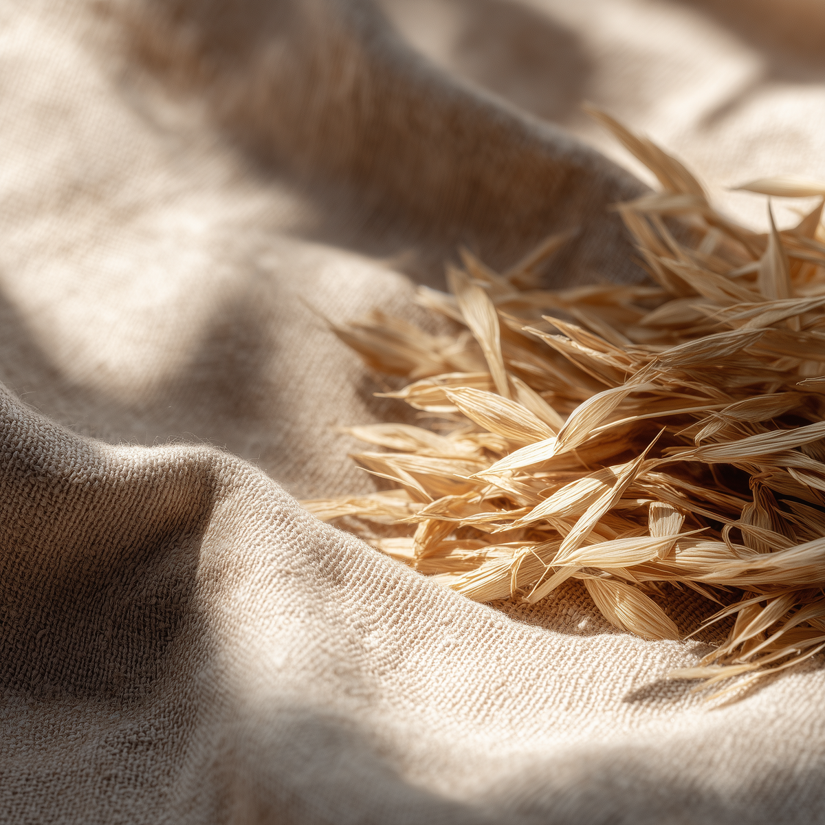 REST
Oat Straw & Lavender
Natural bedding with a faint botanical lift
